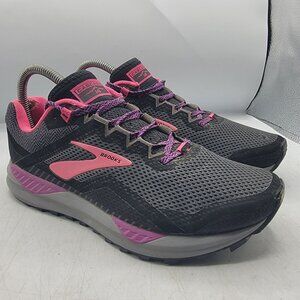 Brooks Cascadia 14 Womens 8 Black Pink Athletic Shoes Hiking Camping Trails